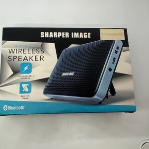 Sharper Image Black and Blue Portable Speaker
